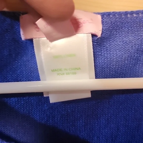 Women's Blue Long Sleeve Top - Picture 3 of 7